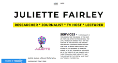 Desktop Screenshot of juliettefairley.com